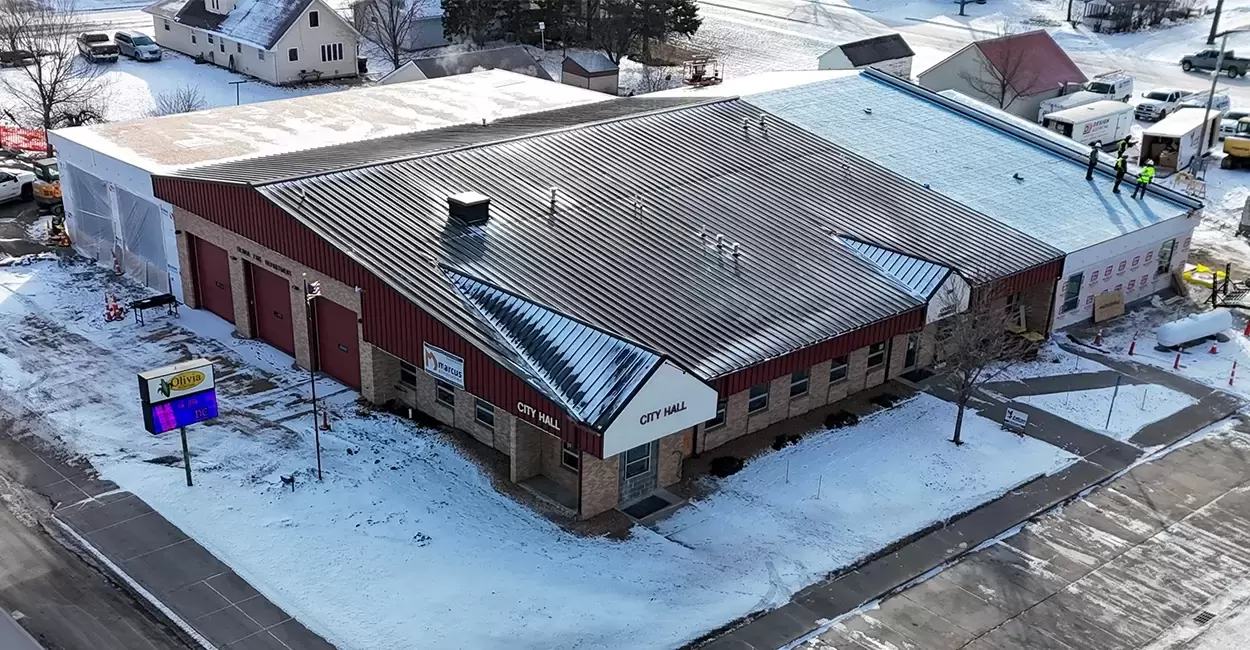 Large Projet Image: 7,200 sq. ft. City Hall, Police and Fire Station